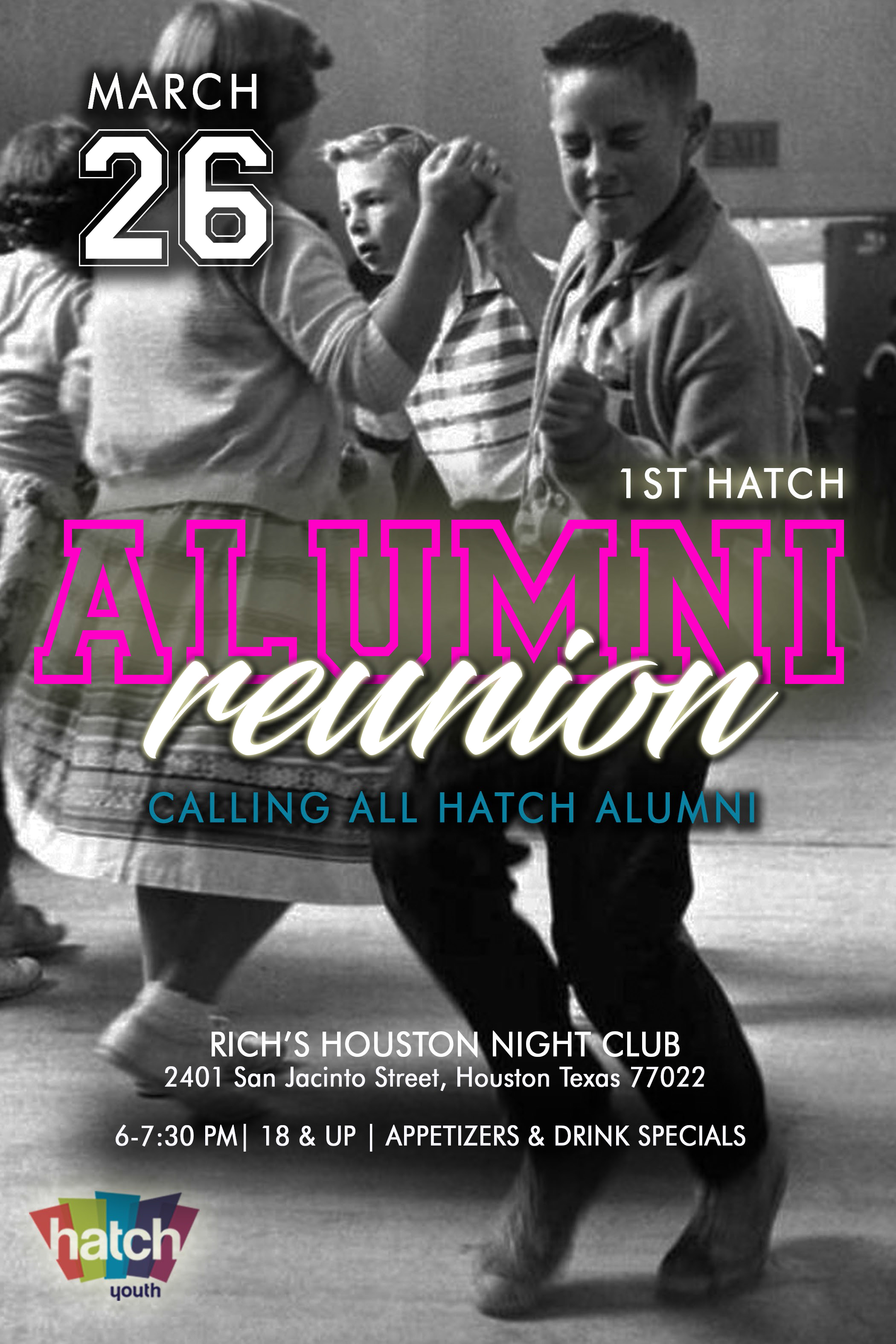 Alumni Reunion Hatch Youth Flyer